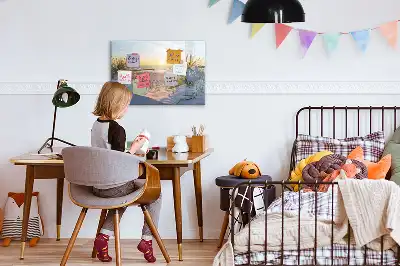 Magnetická kreslící tabule západ slunce na pláži