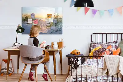 Magnetická kreslící tabule západ slunce na pláži