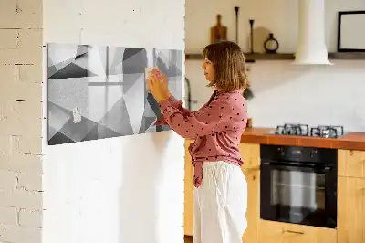 Popisovatelná magnetická tabule s motivem 3D abstrakce