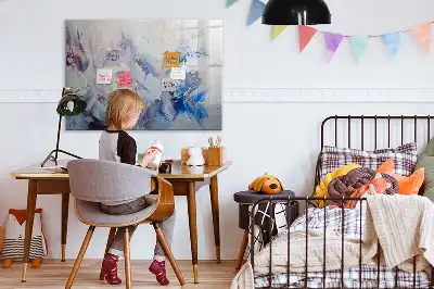 Popisovatelná magnetická tabule ve stylu tah štětcem