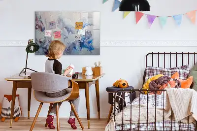 Popisovatelná magnetická tabule ve stylu tah štětcem