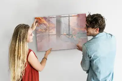 Magnetická kreslící tabule dekorativní mramor