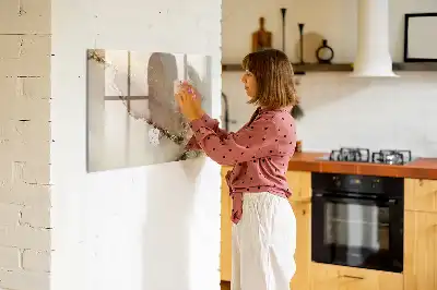 Popisovatelná magnetická tabule se vzorem zlatého mramoru