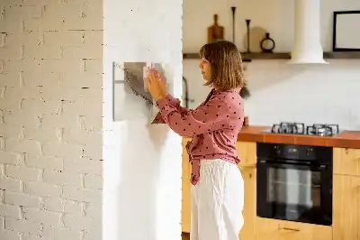 Popisovatelná magnetická tabule se vzorem zlatého mramoru