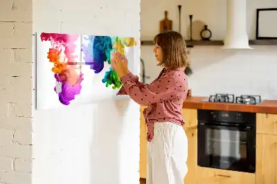 Magnetická popisovatelná tabule v provedení duhová paleta barev