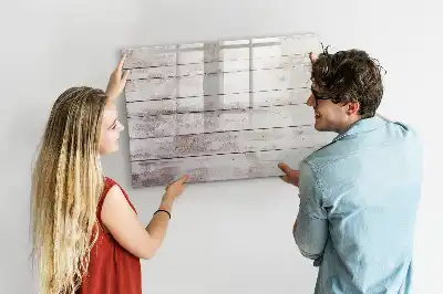 Magnetická kreslící tabule ve vzoru dřevěných prken