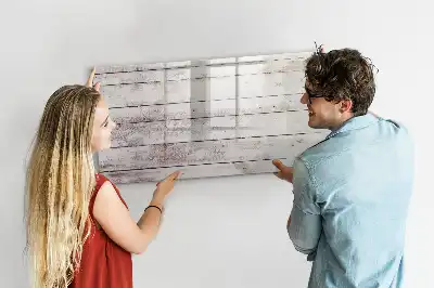 Magnetická kreslící tabule ve vzoru dřevěných prken