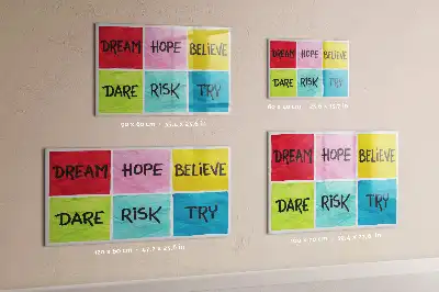 Magnetická kreslící tabule motivační