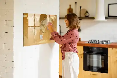 Mapa světa popisovatelná magnetická tabule