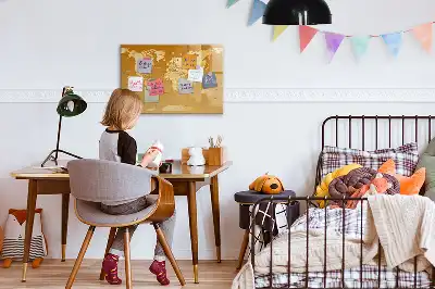 Mapa světa popisovatelná magnetická tabule