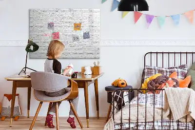 Magnetická kreslící tabule s motivem cihlové zdi