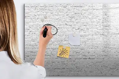 Magnetická kreslící tabule s motivem cihlové zdi