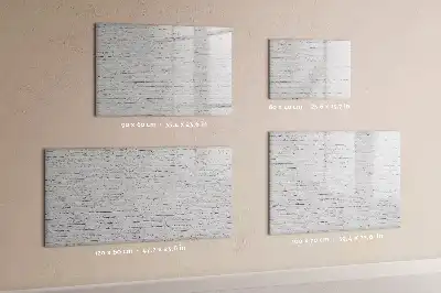 Magnetická kreslící tabule s motivem cihlové zdi