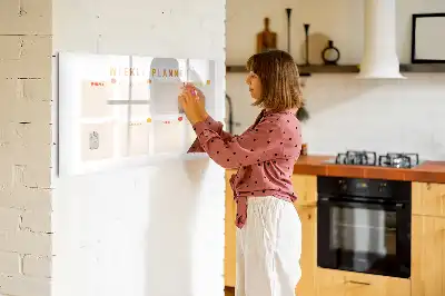 Magnetická plánovací tabule týdenní plánovač s popisovatelným povrchem