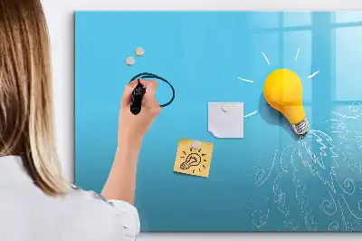 Magnetická kreslící tabule s motivem žárovky