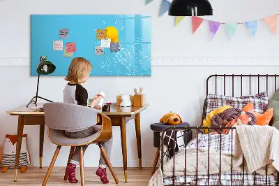 Magnetická kreslící tabule s motivem žárovky