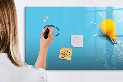 Magnetická kreslící tabule s motivem žárovky