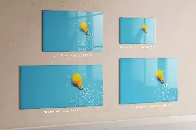 Magnetická kreslící tabule s motivem žárovky
