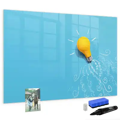Magnetická kreslící tabule s motivem žárovky