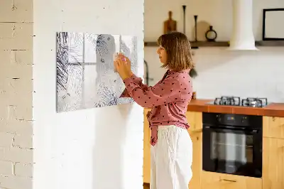 Magnetická kreslící tabule ve tvaru palmového listu