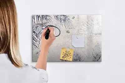 Magnetická kreslící tabule ve tvaru palmového listu