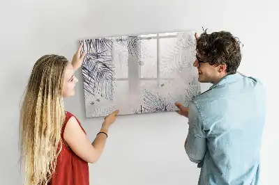 Magnetická kreslící tabule ve tvaru palmového listu