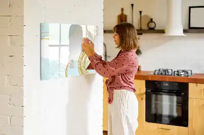 Popisovatelná magnetická tabule dekorativní vzor