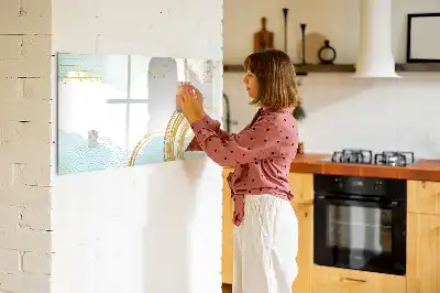 Popisovatelná magnetická tabule dekorativní vzor