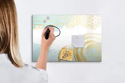 Popisovatelná magnetická tabule dekorativní vzor
