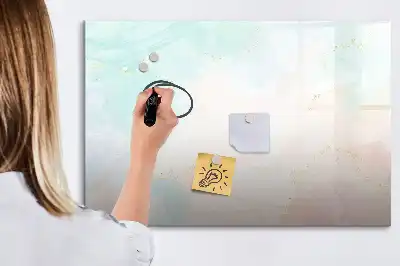 Magnetická kreslící tabule v designu akvarelového mramoru