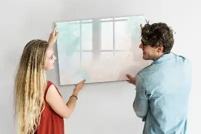 Magnetická kreslící tabule v designu akvarelového mramoru