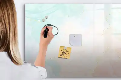 Magnetická kreslící tabule v designu akvarelového mramoru