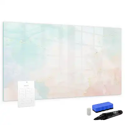 Magnetická kreslící tabule v designu akvarelového mramoru