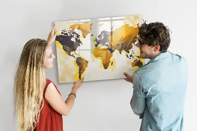 Magnetická kreslící tabule s motivem abstrakce mapy světa