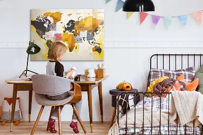 Magnetická kreslící tabule s motivem abstrakce mapy světa