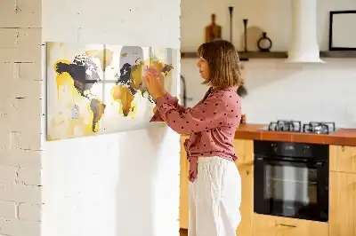 Magnetická kreslící tabule s motivem abstrakce mapy světa
