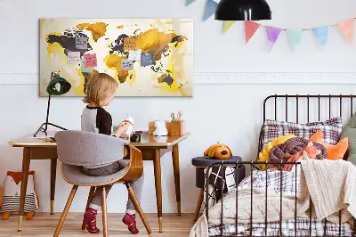 Magnetická kreslící tabule s motivem abstrakce mapy světa