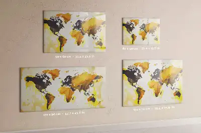 Magnetická kreslící tabule s motivem abstrakce mapy světa