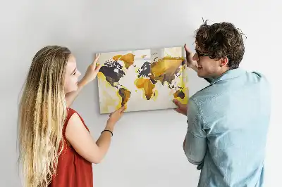 Magnetická kreslící tabule s motivem abstrakce mapy světa
