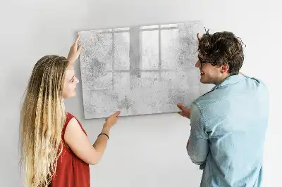 Magnetická kreslící tabule v designu betonové zdi