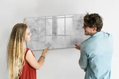 Magnetická kreslící tabule v designu betonové zdi