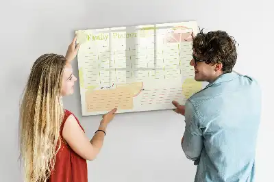 Magnetická kreslící tabule rodinný plánovač