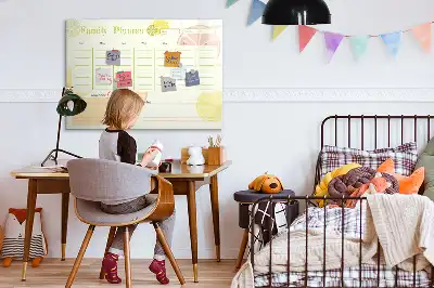 Magnetická kreslící tabule rodinný plánovač