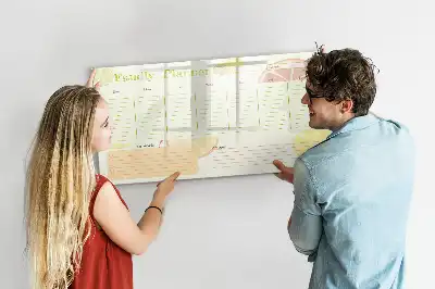 Magnetická kreslící tabule rodinný plánovač