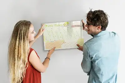 Magnetická kreslící tabule rodinný plánovač