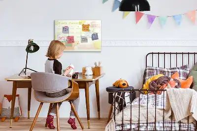 Magnetická kreslící tabule rodinný plánovač
