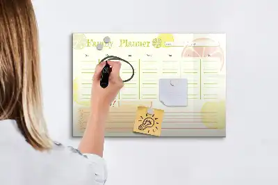 Magnetická kreslící tabule rodinný plánovač