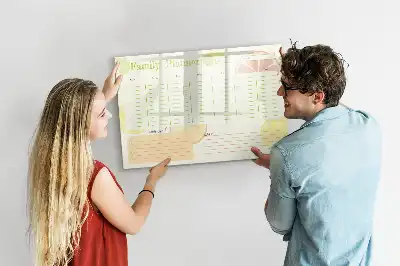 Magnetická kreslící tabule rodinný plánovač