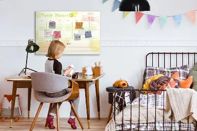 Magnetická kreslící tabule rodinný plánovač