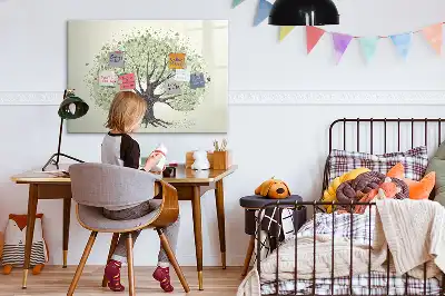 Popisovatelná magnetická tabule s motivem velkého stromu v přírodě